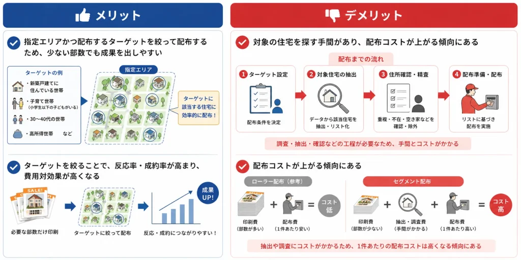 セグメント配布のメリットとデメリット