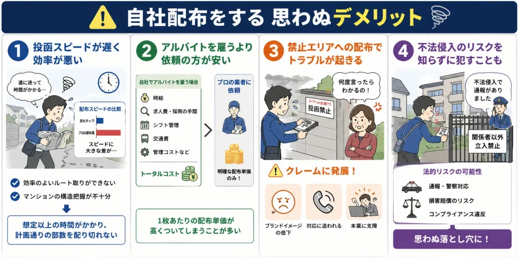 自社配布をする思わぬデメリット