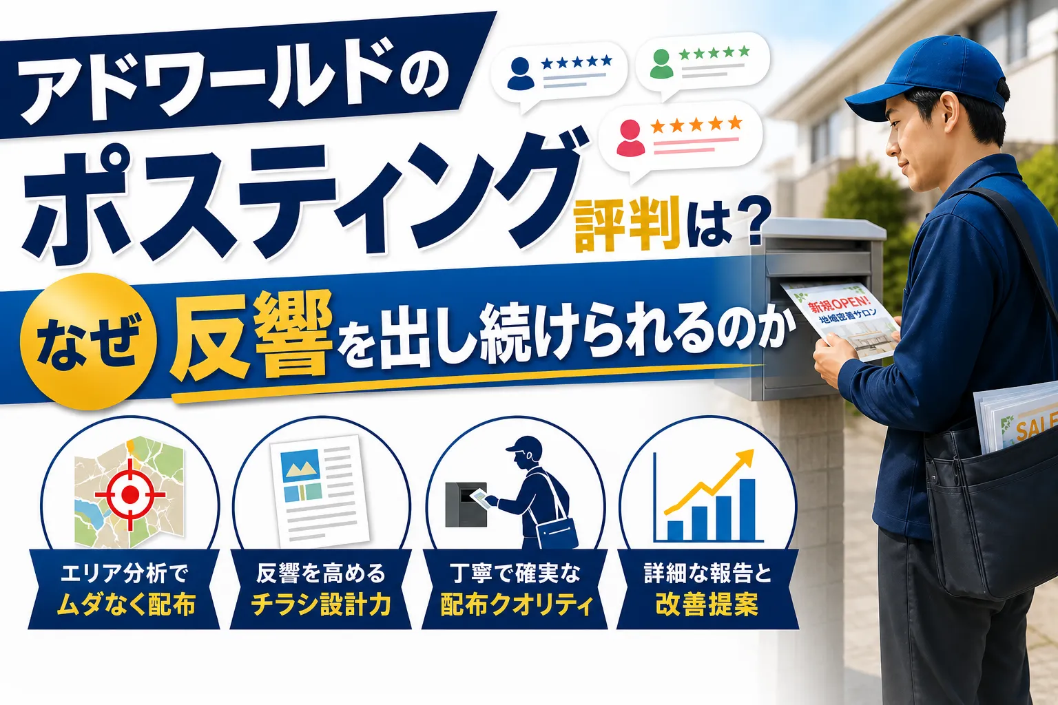 アドワールドのポスティング評判