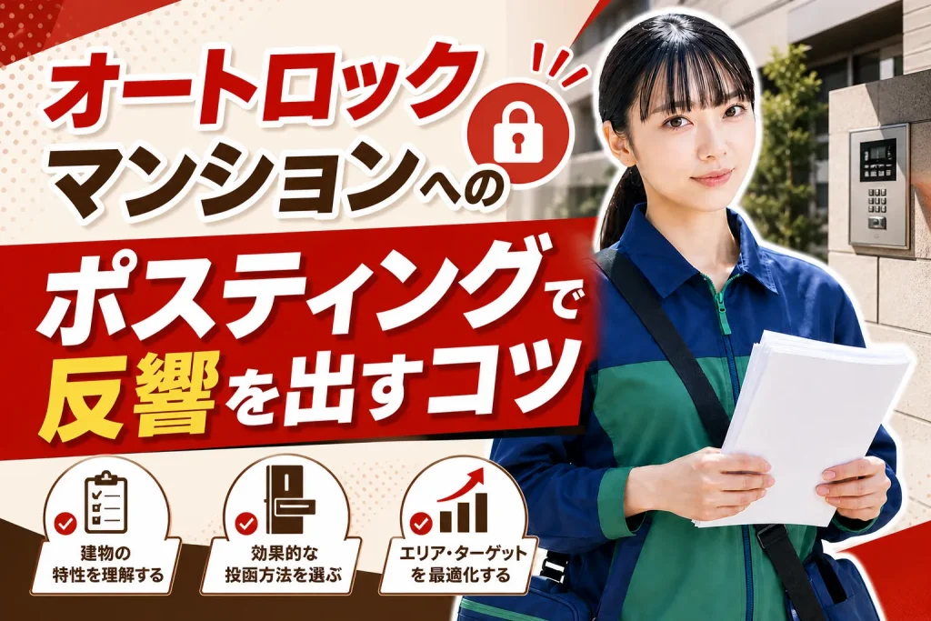 オートロックマンションのポスティング