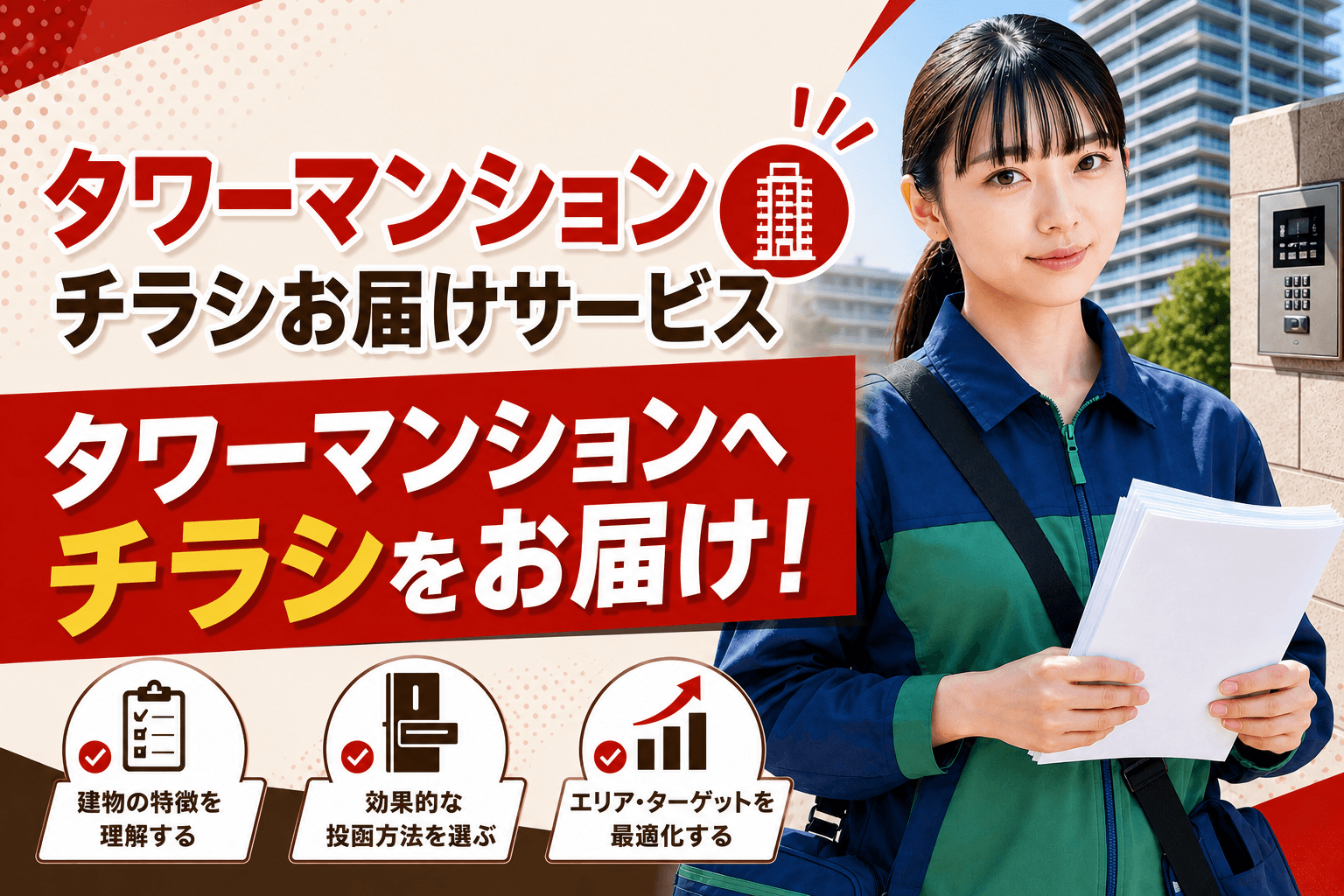 タワーマンションチラシお届けサービス