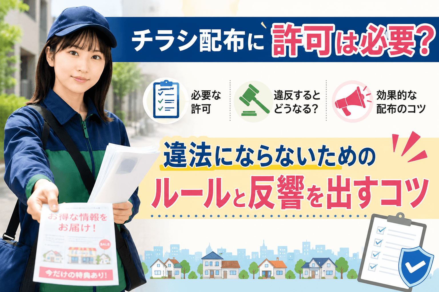 チラシ配布許可