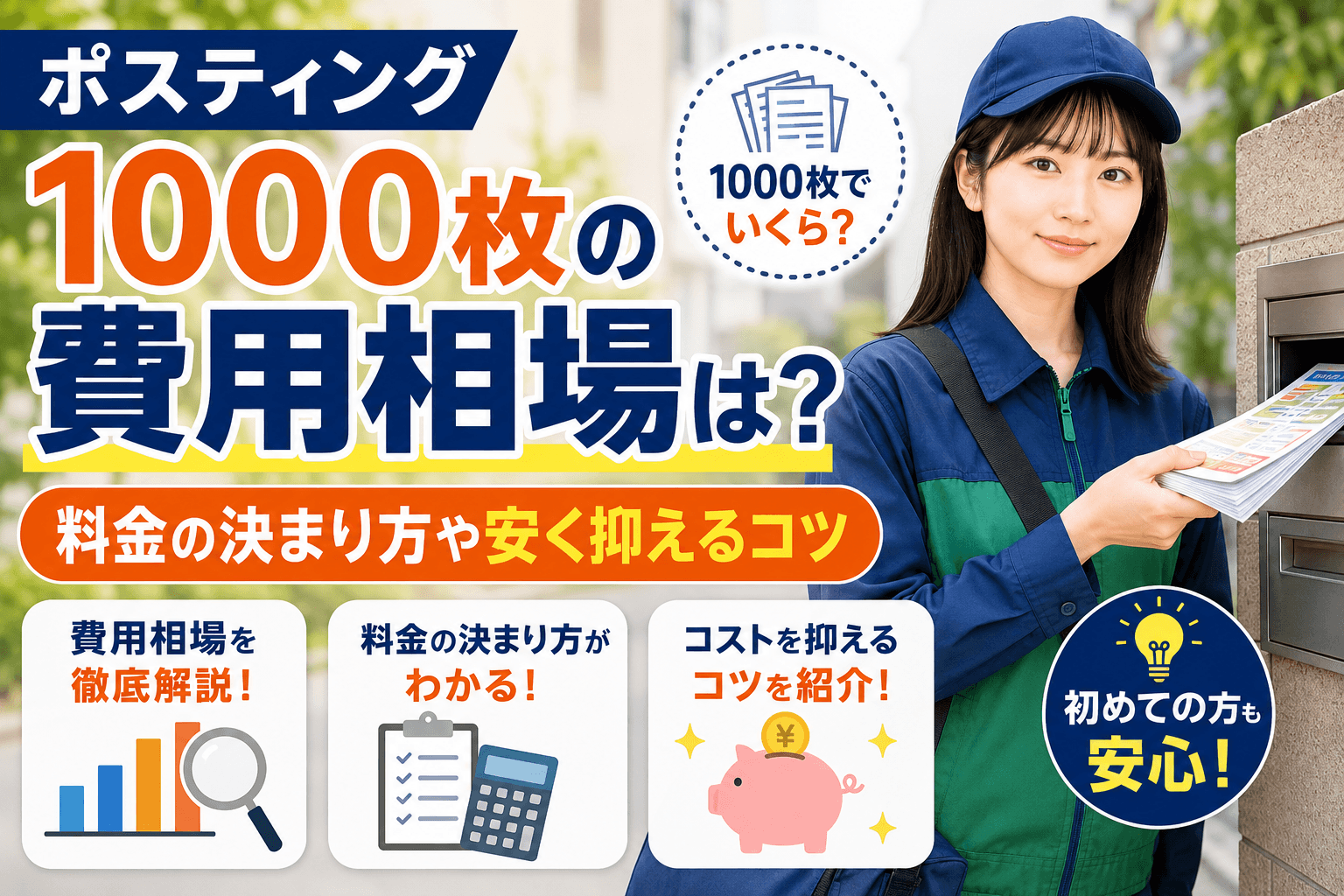 ポスティング 1000枚 費用