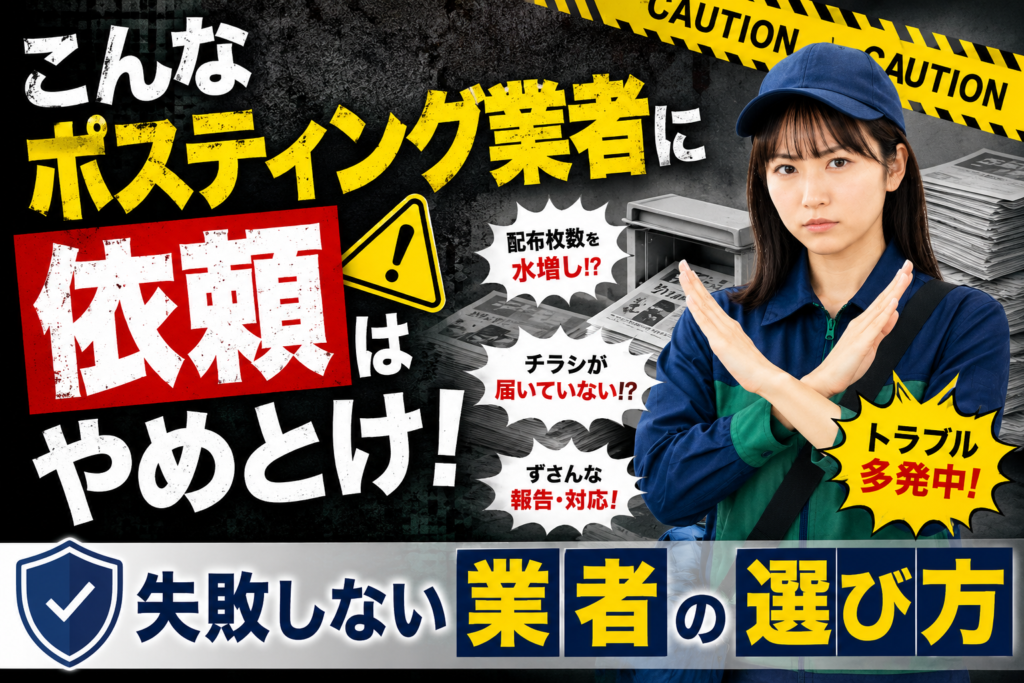 ポスティング やめとけ
