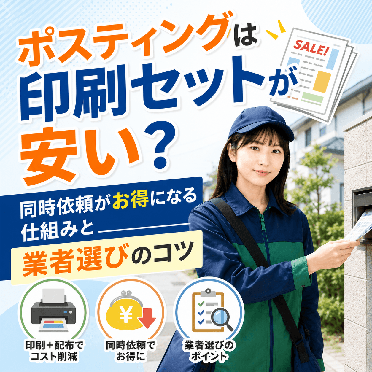 ポスティング 印刷 セット