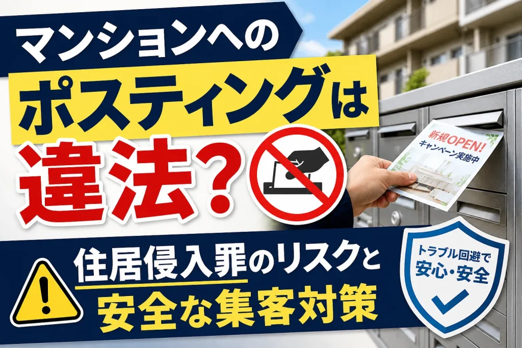 マンションポスティング 違法