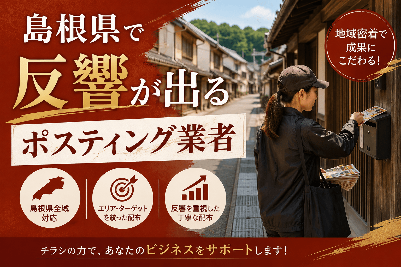 島根県で反響が出るポスティング業者と失敗しないチラシ配布会社の