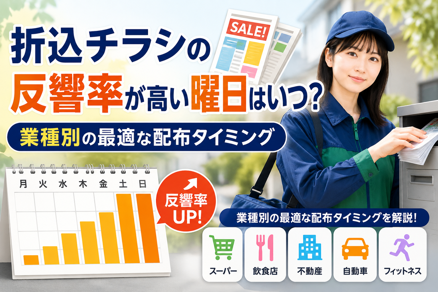 折込チラシ 反響率 曜日