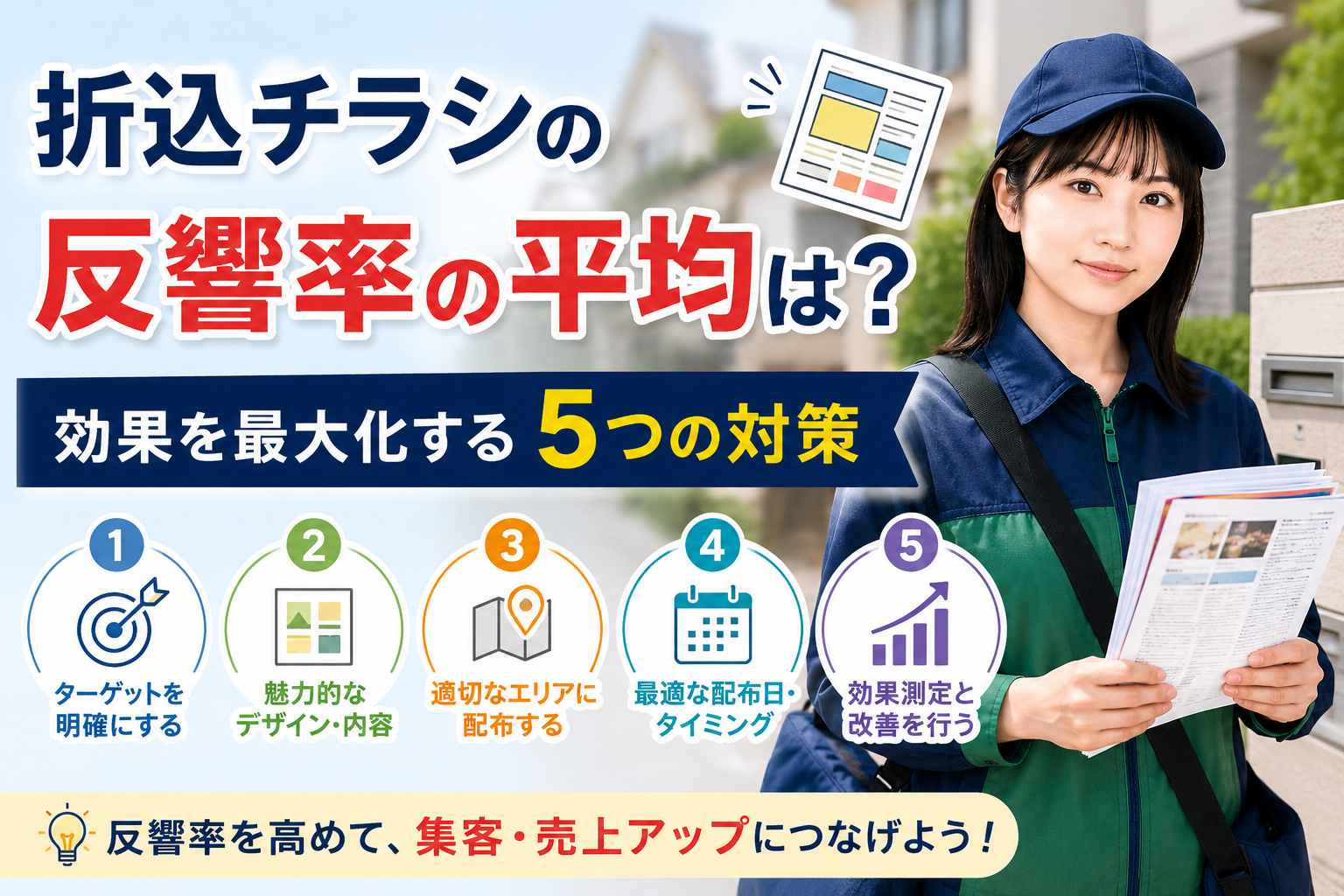 折込チラシ反響率