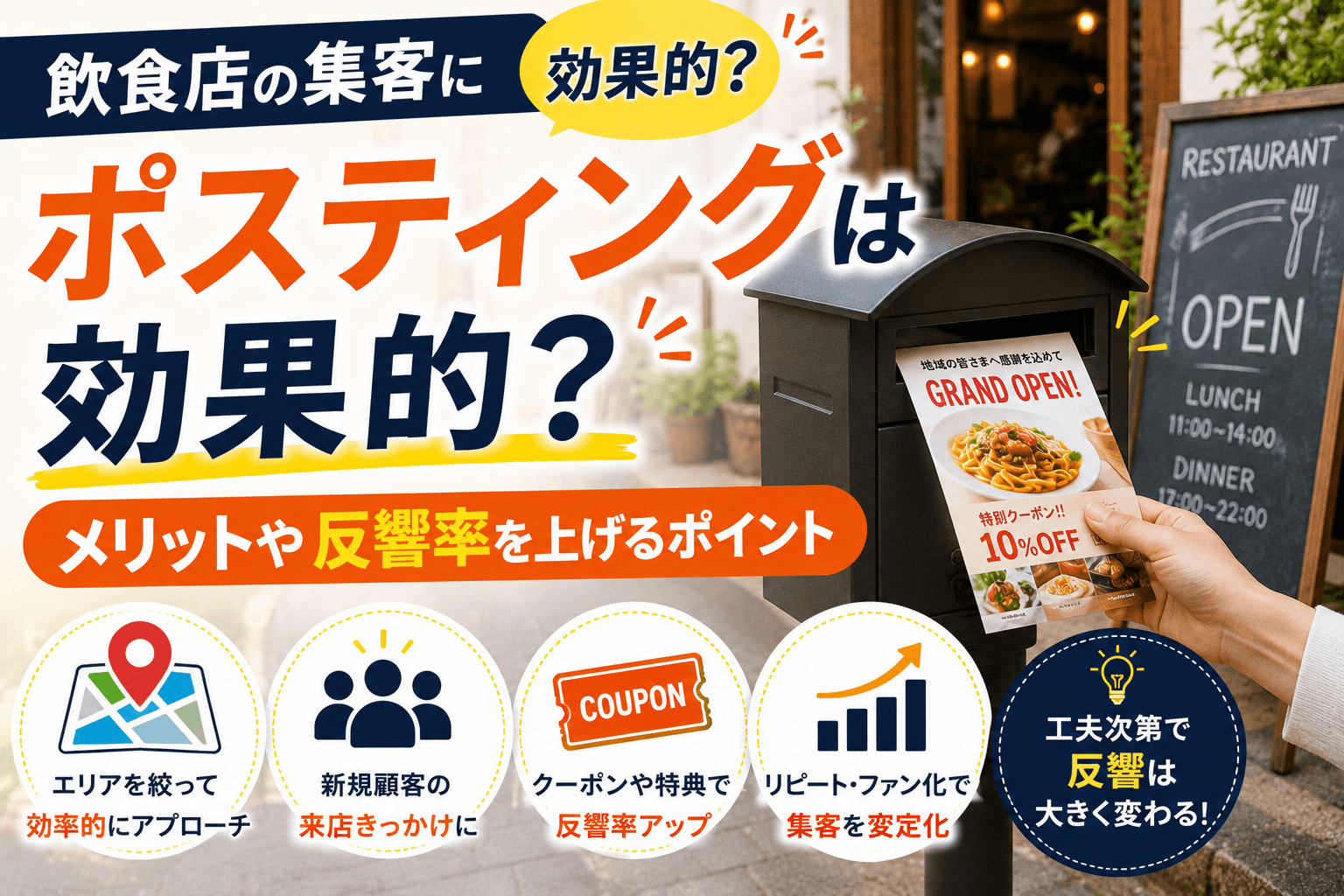 飲食店 ポスティング