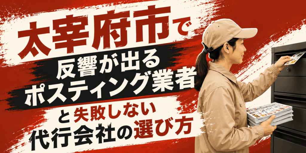 太宰府市で反響が出るポスティング業者と失敗しない代行会社の選び方