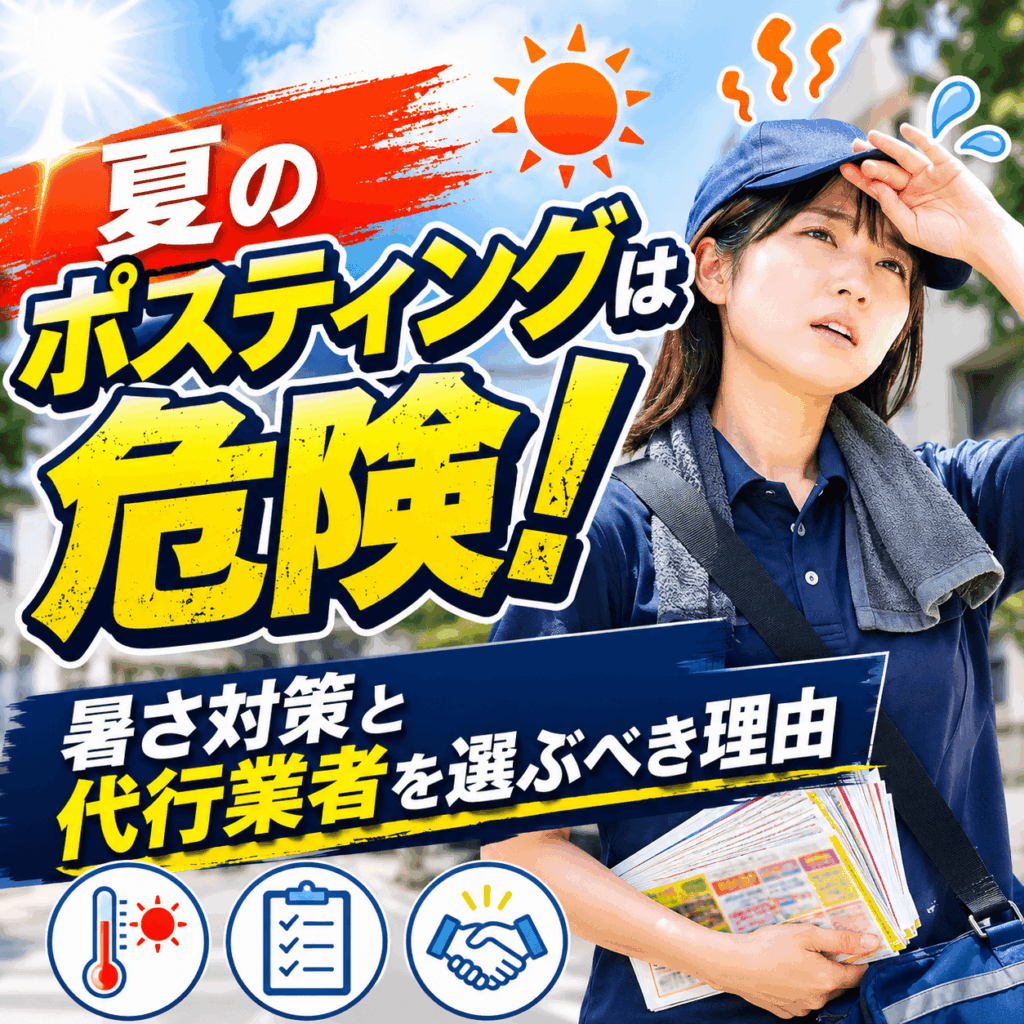 夏 ポスティング