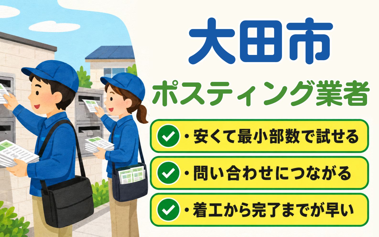 大田市 ポスティング業者
