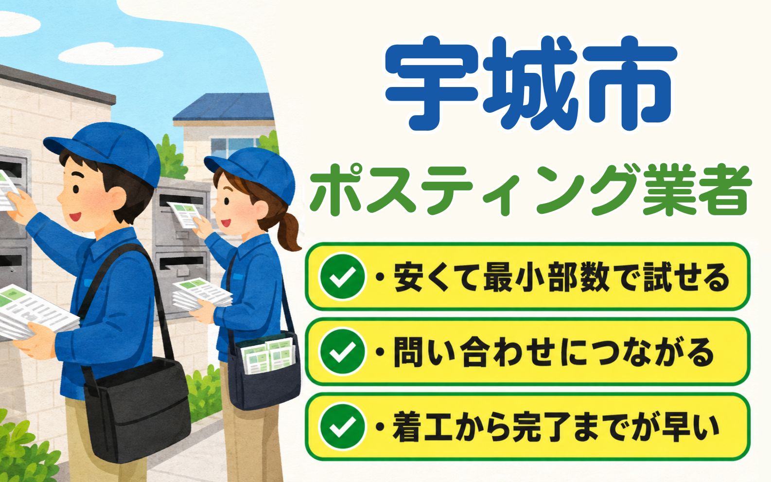 宇城市 ポスティング業者