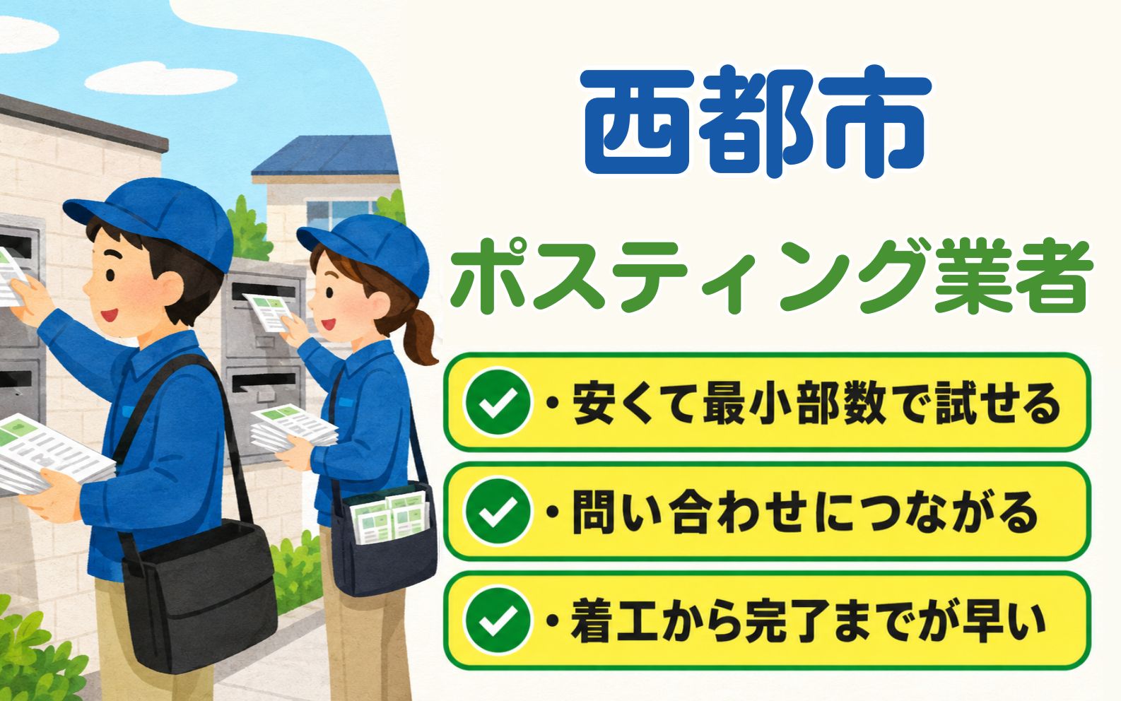 西都市 ポスティング業者